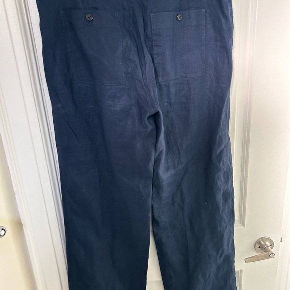 Ralph Lauren women’s navy 100% linen pants - Picture 12 of 15
